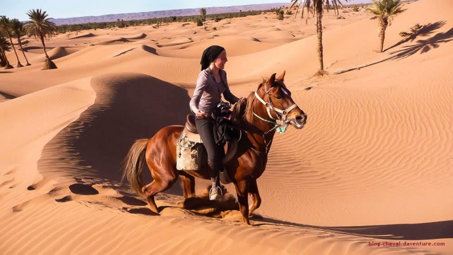 Douceur du désert dans l'erg Chebbi, au Maroc @Blog Cheval d'Aventure