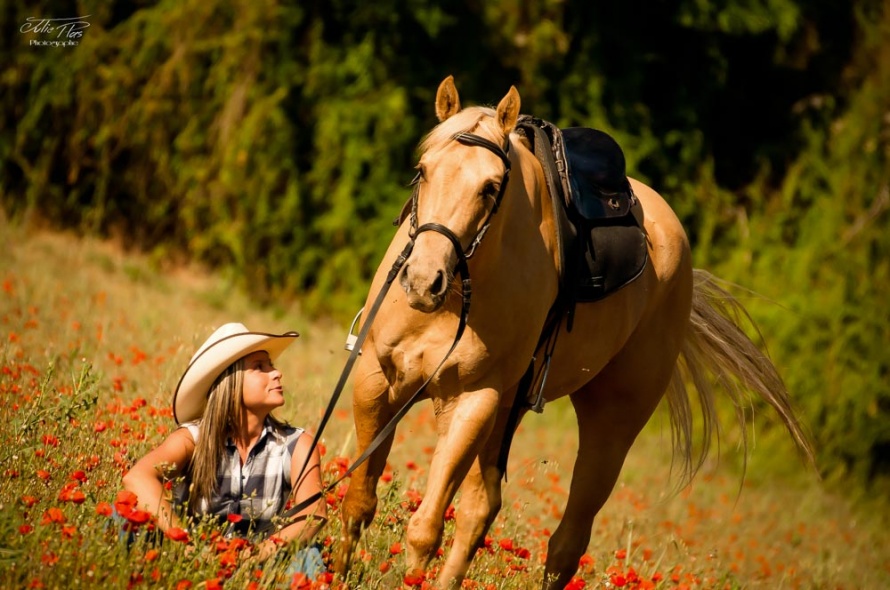 La relation entre Aurélie et son cheval se passe de mots - Photo © Ju