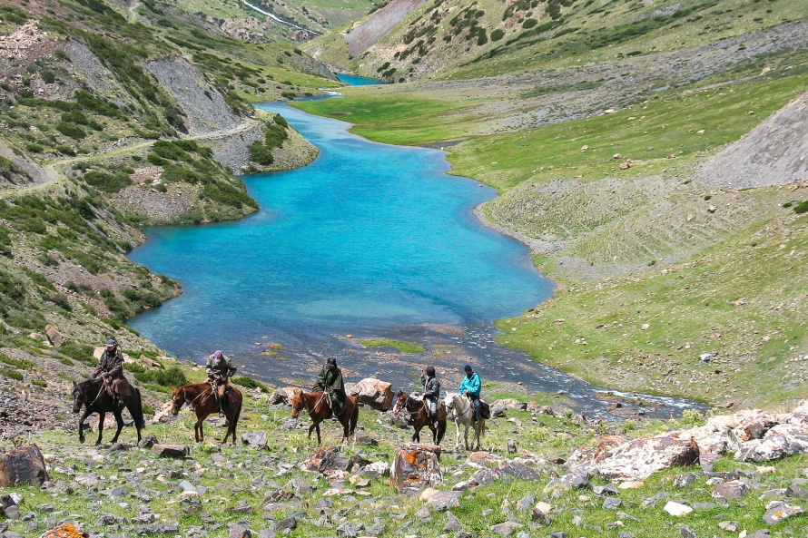 Les montagnes constituent les 3/4 de la Kirghizie
