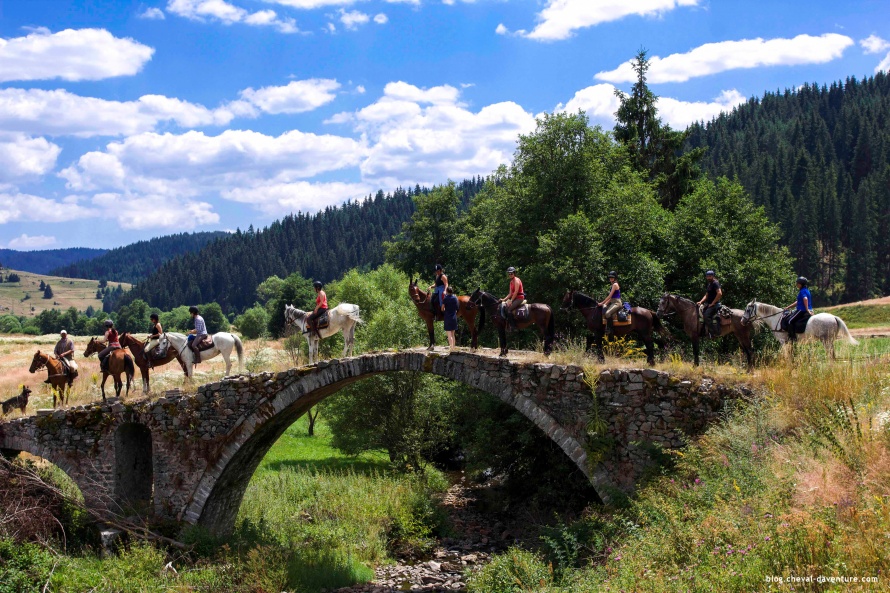 Passage d'un pont à cheval @Blog Cheval d'Aventure