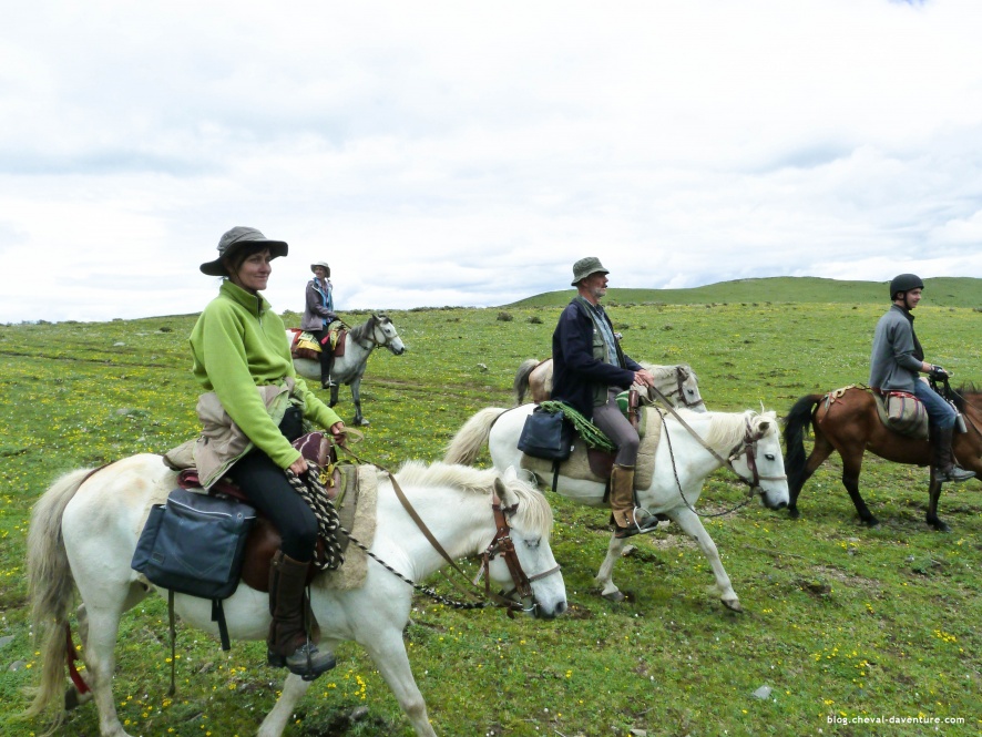 P'ti Jo à cheval au Tibet @Blog Cheval d'Aventure